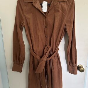 Brooks Brothers Brown Corduroy Dress
